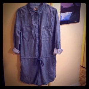 Anthropologie Denim Romper